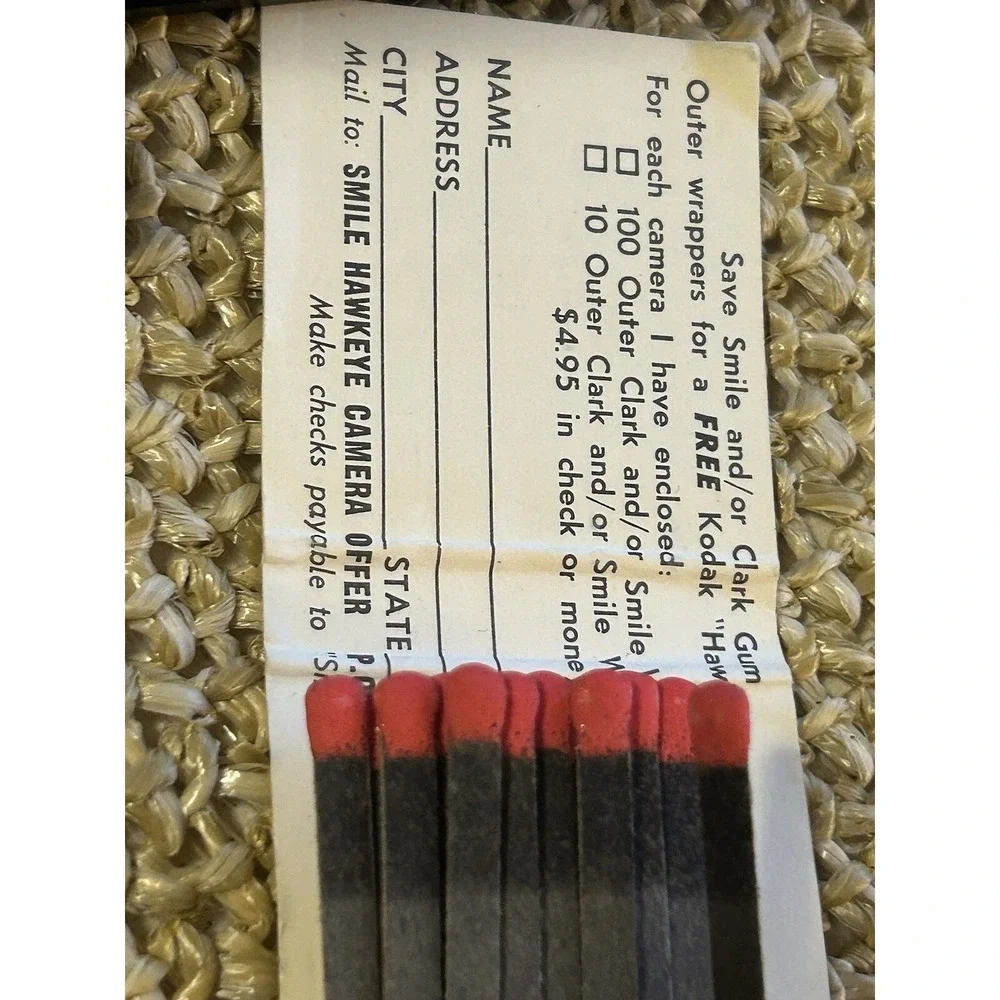 MATCHBOOK - CLARK'S GUM Advertisement - Cinnamint, Fruit Punch, Spearmint